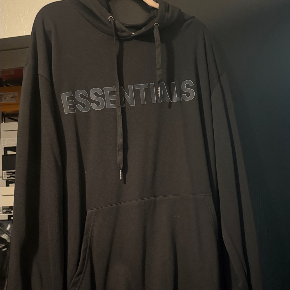 Essentials Charcoal Hoodie for Men